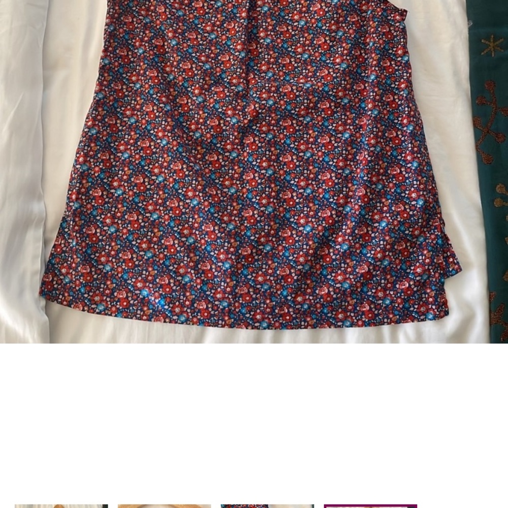 J Crew Liberty Fabric Tank Top